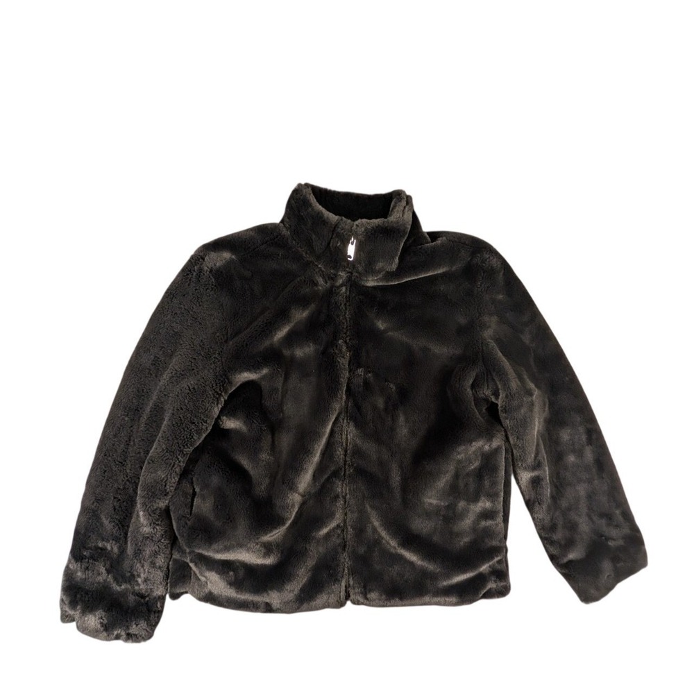 Sanctuary Crafted  Tailored Black Faux Fur Jacket Coat Womens XL Plush Goth Boho - Picture 3 of 10